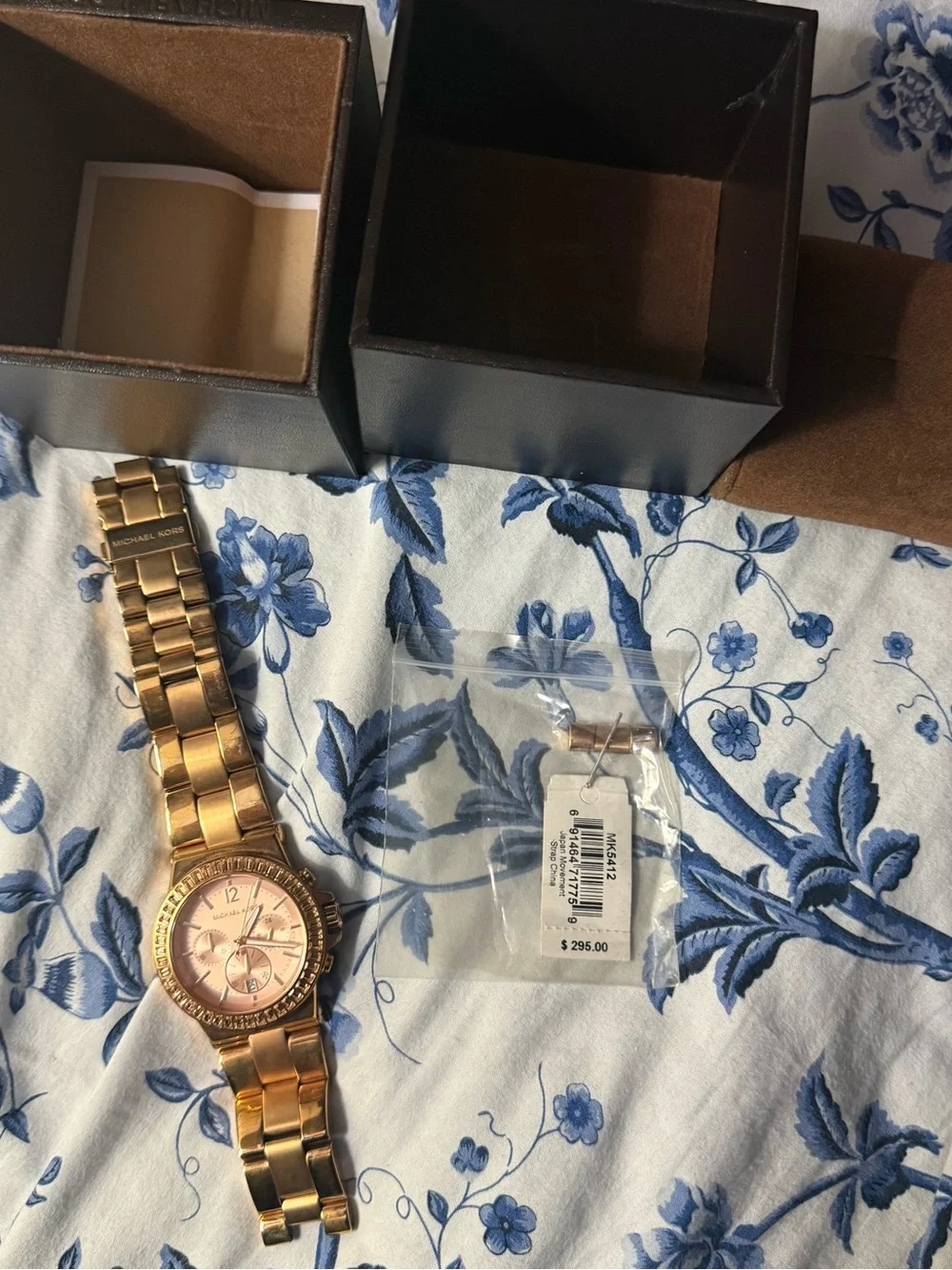 Michael Kors Rose Gold Tone Women's Chronograph Bracelet Watch